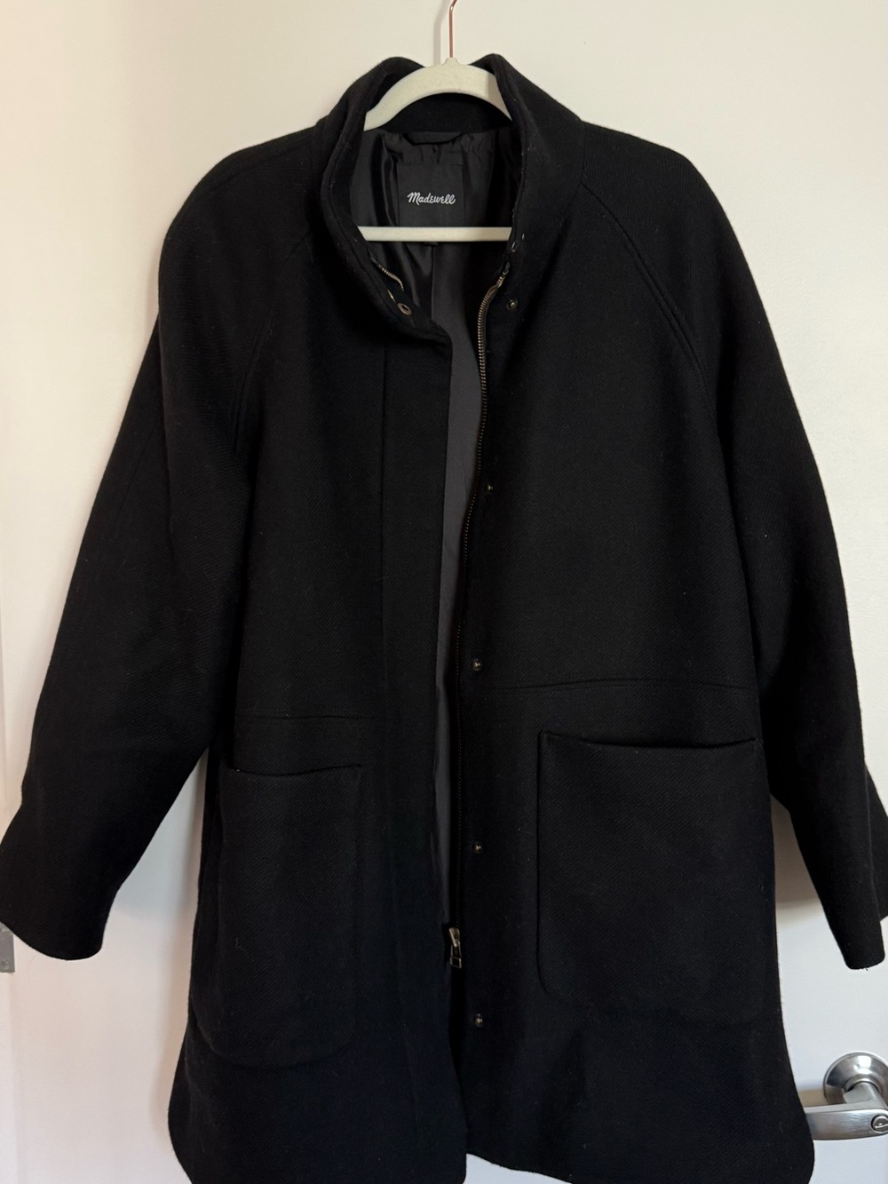 🖤 Madewell Black Pea Coat